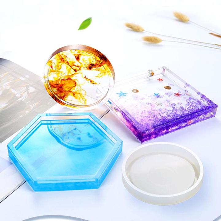 【TianYu Mall】DIY Silicone Coaster Epoxy Casting Molds Resin, Concrete, Cement, Home Decoration