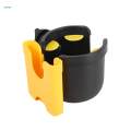 Portable Stroller Cup Holder with Phone Holder for Buggy Pram Tricycle Pushchair , Yellow. 