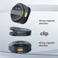 SX21 Magnetic Wireless Microphone with Charging Case, Copy of Hollyland Lark M2. Interview, Live Broadcast, Audio Video Recording Clip on Collar Microphone. Noise Reduction Lavalier Mini Collar Microphone. 