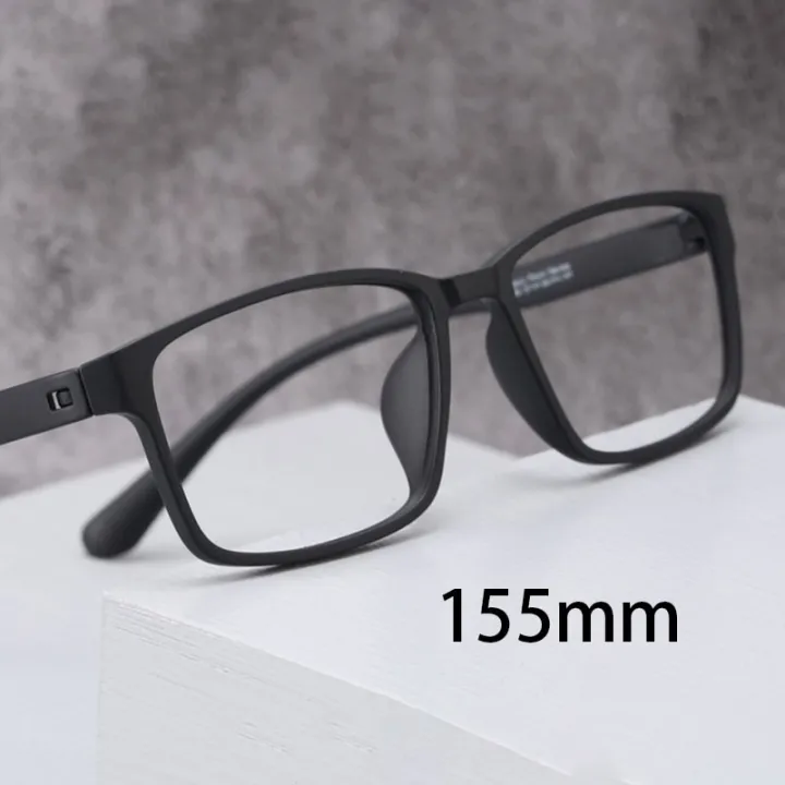 Vazrobe 155mm Oversized Reading Glasses Male Women +150 200 250 300 TR90 Eyeglsses Frame Men Wide Spectacles Black No Screw 9g
