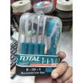 Screwdriver set/ 8 in 1 screwdriver setTotal-Brand-9-Pcs. 