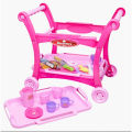 Kids My Funny Dining Car With Dinnerware Sets With 28 Pieces-Pink.