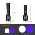 goreeb | High power Rechargeable Led flashlight Military Tactical Long Range torch light linternas Zoomable  Flashlight Torch LED  Portable Torches 5 Modes Mini Camping Lighting with High quality battery. 