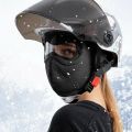 Windproof Anti Dust Full Face Mask Cycling Ski Breathable Masks Eye Shield HD Anti Fog Goggles Hood Cover Winter Warm Hat Cap. 