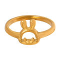Cute and cute bunny rings, niche designs, girls, campus style, versatile, simple, personalized rings, hand jewelry. 