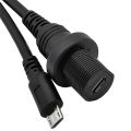 IP67 Micro USB Waterproof Cable,Micro-USB 2.0 5pin IP 67 Male to Female Panel Mount WaterProof Connector Extension Cord 0.3m 1m. 