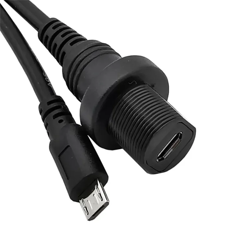 IP67%20Micro%20USB%20Waterproof%20Cable,Micro-USB%202.0%205pin%20IP%2067%20Male%20to%20Female%20Panel%20Mount%20WaterProof%20Connector%20Extension%20Cord%200.3m%201m%20-%20Image%203