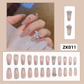 24 Pcs Fake Nails Box For Women Liquid Glue - Fake Nails. 