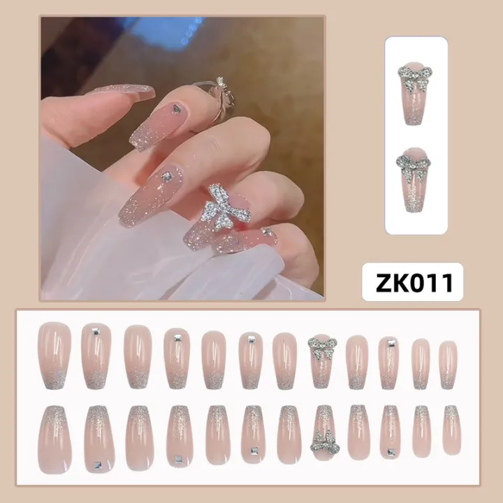24%20Pcs%20Fake%20Nails%20Box%20For%20Women%20Liquid%20Glue%20-%20Fake%20Nails%20-%20Image%202