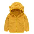 Kids Baby Fleece Coat Jacket Winter Toddler Girl Boy Cute Teddy Bear Ear Zipper Hooded Solid Warm Outwear Fall Children Clothes. 