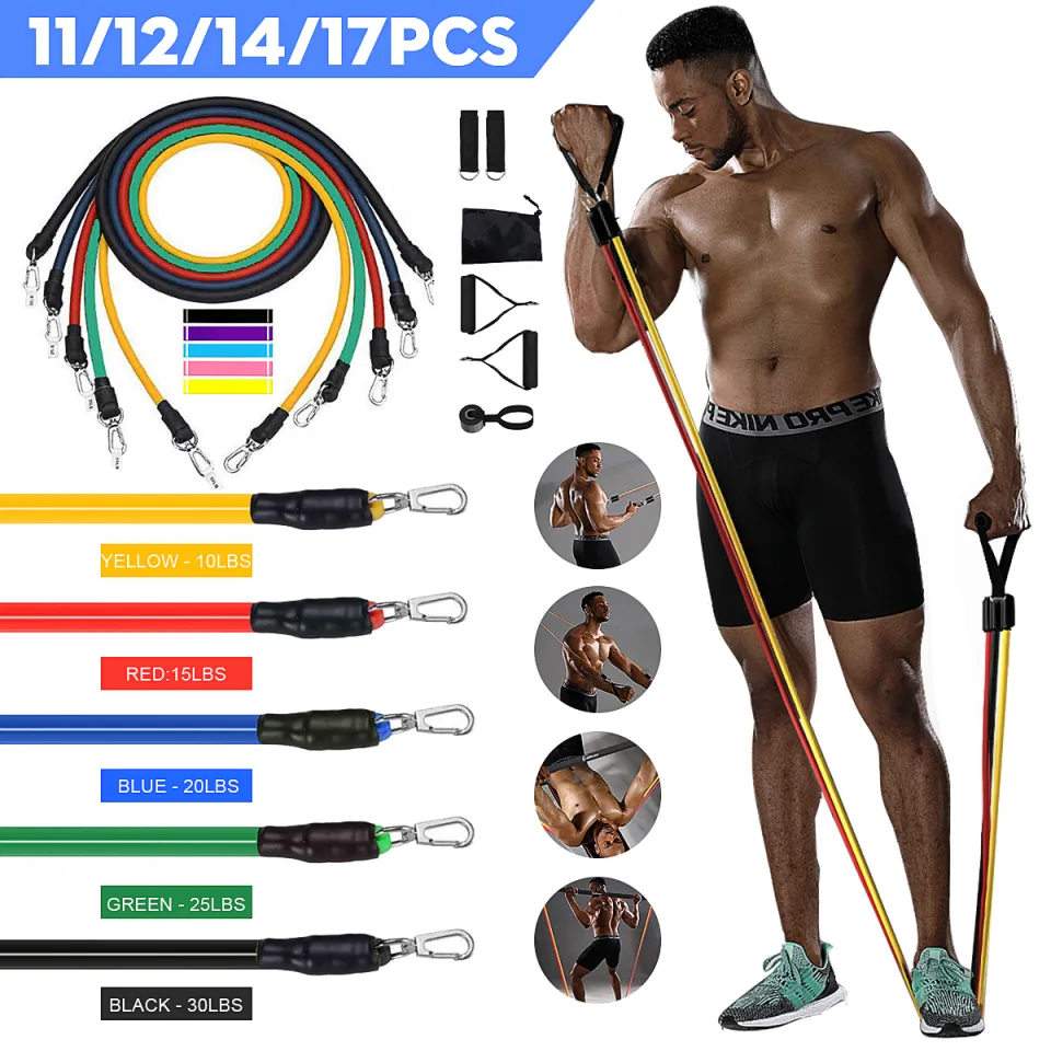Powerlifting Proiron Resistance Bands Useful 17Pcs Resistance Band