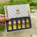 Arabian Traditional Fragrance Ator - Attar Combo Pack 5 in 1 for Men (Ator Perfume Box Set) - Halal Perfume Package - Made in Saudi Arabia. 