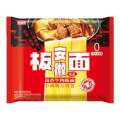 Jinmailang board bagged of non fried Anhui braised beef instant wide noodles, whole box 24. 