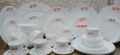 32 Pcs Pyrex Opal Glassware White Oven Save Dinner Set. Model Red Pata - Dinner Set - dinner set.