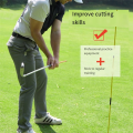 Golf Swing Trainer Stick Golf Cut Indicator Activity Buckle Golf Chipping Auxiliary Training Golf Gesture Correction Easy Install Easy to Use.