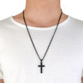 Fashionable Cross New Stainless Steel Necklace For Men. 