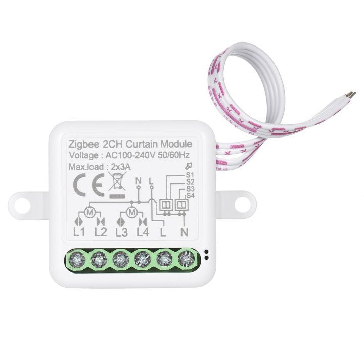 ZigBee 3.0 mini smart repeater, suitable for WiFi, smart light single channel switch module, compatible with Alexa and Google Home, 2channel, model 02