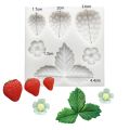 Strawberry Blueberry Pineapple Fruit Silicone Mold Fudge Chocolate Mold Cupcake Baking Mold Fondant Cake Decorating Tools.