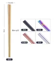 2pcs Chopsticks Non-Slip Chinese Stainless Steel Reusable Metal Chopstick for Sushi Hashi Food Sticks Tableware Kitchen Tool. 