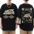 Arctic Monkeys Tour Graphic T Shirts Men's Hip Hop Retro Short Sleeve T-shirt Unisex 100% Cotton Oversized Tees Trend Streetwear. 