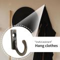 50PCS Small Antique Hooks Wall Hanger Curved Buckle Horn Lock Clasp Hook for Wooden Jewelry Box Hardware Home Coats Hat Clothes.