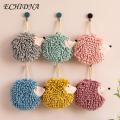 Hedgehog Hand Towel 2pcs Cute Hedgehog Fluff Ball Hand Towels Soft Absorbent Microfiber Chenille Towels with Hanging Rope Quick-drying Hand Towel Set Decorative Bathroom Hand Towel.
