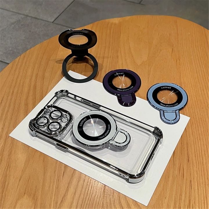 HOCE%20Luxury%20Plating%20Magnetic%20Bracket%20Phone%20Cases%20For%20iPhone%2015%2014%2013%2012%2011%20Pro%20Max%2014%2015%20Plus%20MagSafe%20Case%20With%20Folding%20Holder%20Stand%20Shockproof%20Logo%20Hole%20Back%20Cover%20-%20Image%206