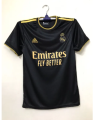 Real Madrid (With Embroidery) Premium Football Jersey Black.
