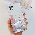 Clear Slim Soft Coques For Oppo A73 5G Phone Case Back Cover Couple Heart Cartoon Flower Painted Funda For Oppo A73 CPH2161 Etui. 