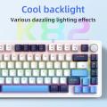 K82 Multifunctional Knob Wired Mechanical Keyboard,75% layout 82 Keys,Full Key Hot Swappable,Cool Backlight,Windows Mac. 