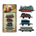【Toy life hall】GC 1:60 Simulation Alloy Train Toys Retro Steam Pull-back Train Model For Children Home. 