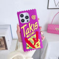 Japan 3D delicious Candy Potato Chips Phone Cases for IPhone 15Pro Max11 12 13 14 XR Xs Max 7 8 Plus Soft Silicone Protect Cover.