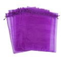 500Pcs Large Organza Bags, 20X30 cm Mesh Gift Bags Drawstring Jewelry Pouches for Christmas Wedding(Random Color).