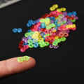 100Pcs/Bag Acrylic S Clips Loom Rubber Band Clips Plastic Jewelry Connectors For Necklace Bracelet Making Colorful Clasp Refill Kit. 