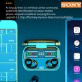 【Ready Stock+FREE Shipping+COD】Sony M100 Colorful Three-dimensional Fingerprint Sound Quality Portable Led Digital Display Small Wireless Touch Bluetooth Earphone. 