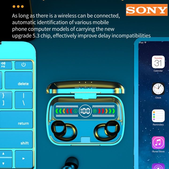 %E3%80%90Ready%20Stock+FREE%20Shipping+COD%E3%80%91Sony%20M100%20Colorful%20Three-dimensional%20Fingerprint%20Sound%20Quality%20Portable%20Led%20Digital%20Display%20Small%20Wireless%20Touch%20Bluetooth%20Earphone%20-%20Image%205