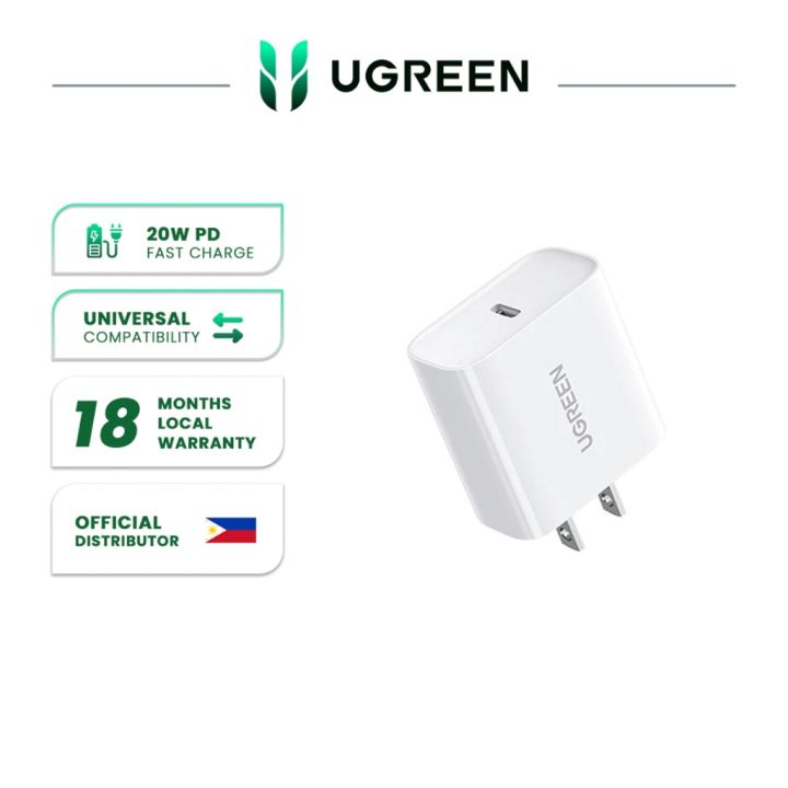 UGREEN 20W GaN Charger PD Fast USB Type C { Adeptor only }Wall Charger USB C PD3.0 QC3.0 Quick Charging For iPhone 14 pro Max 13 12 11