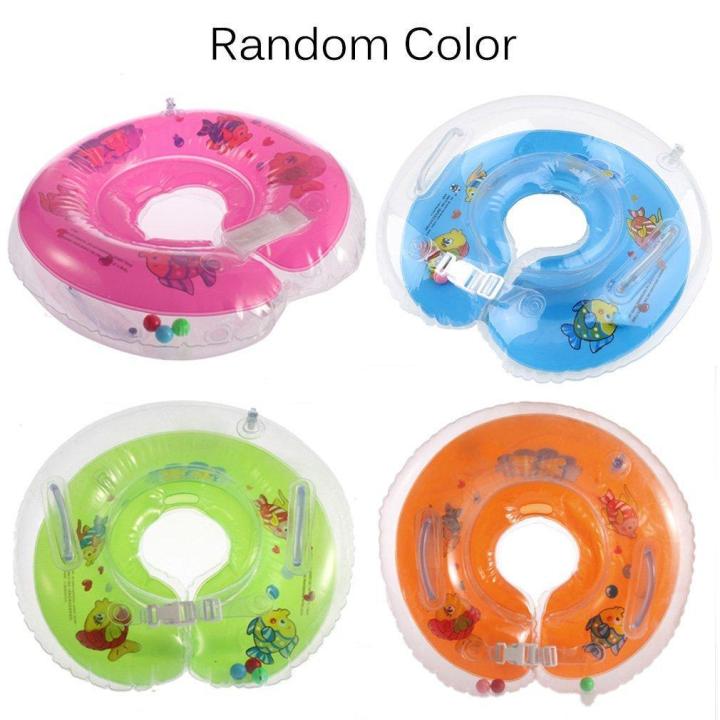 NEW Baby Kids Infant Swimming Neck Float Inflatable Tube Ring Safety New Neck.