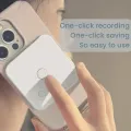 Mobile Phone Call Recorder,App Small Bone Mark Sensing Bluetooth Voice Recorder with Password Magnetic Suction for IOS Android. 