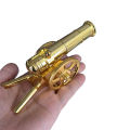 Yunlong brother Italian cannon metal wheeled cannon a shot and red home ornaments children boy toy model. 