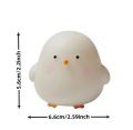 1pc Chicken Soft Lighting Small Night Light Bedside Lamp Decoration Bedroom Atmosphere Light Girl Children Gift.