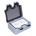 European Standard Waterproof Socket, Waterproof Dual Power Socket Dual Power for Factories for Construction Sites. 