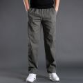L-6XL Cargo Pants Mencket Out Door Full Length Pants Male Simple Black Straight Trousers Homme Loose Cotton Casual Pants Grey. 