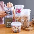 Food-grade Sealed Jars Large Capacity Transparent Plastic Sorting Grain Cans Pot Kitchen Refrigerator Preservation Storage Box. 