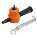 Tool parts Gold Double Headed Sheet Metal Nibbler Saw Cutter Metal Cutting Tool Drill Attachment. 