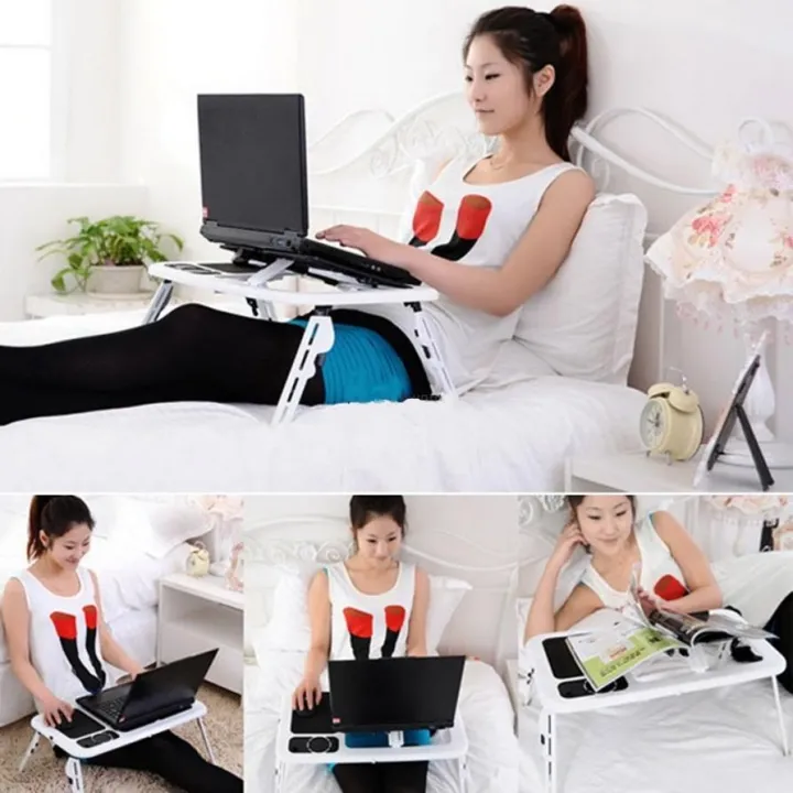 Laptop Table with Cooling Fan plastic folding table