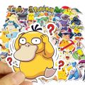 50/100Pcs Pokemon Stickers Kawaii Pikachu Skateboard Bicycle Guitar Laptop Kids Waterproof Stiker Toys. 