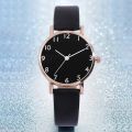 2pcs Set New Watch Women Fashion Casual Leather Belt Watches Simple Ladies Round Dial Quartz Wristwatches Dress Clock. 