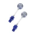 2pcs Emoji Looking Glass For Bike/ Motorcycle screw emoji doll Smile Toys- blue. 