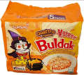 Quattro Cheese Korean Hot Chicken Flavor Noodles Pack Of 5 (145G X5).
